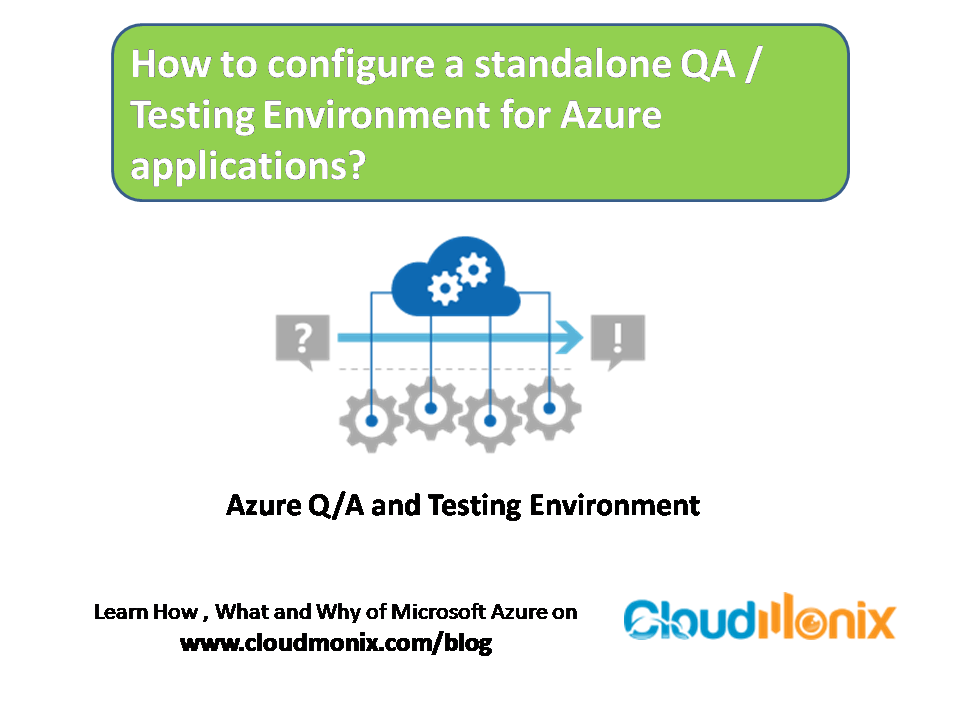 How to configure a standalone QA Testing Environment for 